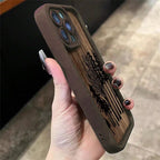 Retro Forest Brown Wood Case for iPhone 17 16 15 14 13 12 11 Pro Max Plus