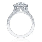 925 Sterling Silver Sparkling Full Zircon Square Geometry Ring Women's Gift Party Stylish Jewellery