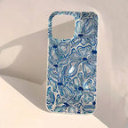 Pink Peach Flower Glitter Case for iPhone 17 16 15 14 13 12 11 Pro Max Plus