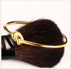 Trendy Round Circular Open Knot Cuff Bangle Bracelets For Women Elegant GoldColor Jewelry Noeud Armband Pulseiras