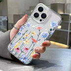 Flower Pattern Clear Case for Redmi 14C 13 12C Note 14 13 12 11 Pro Plus