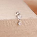 1PC Stainless Steel Star Moon Cartilage Piercing 18K Gold Plated