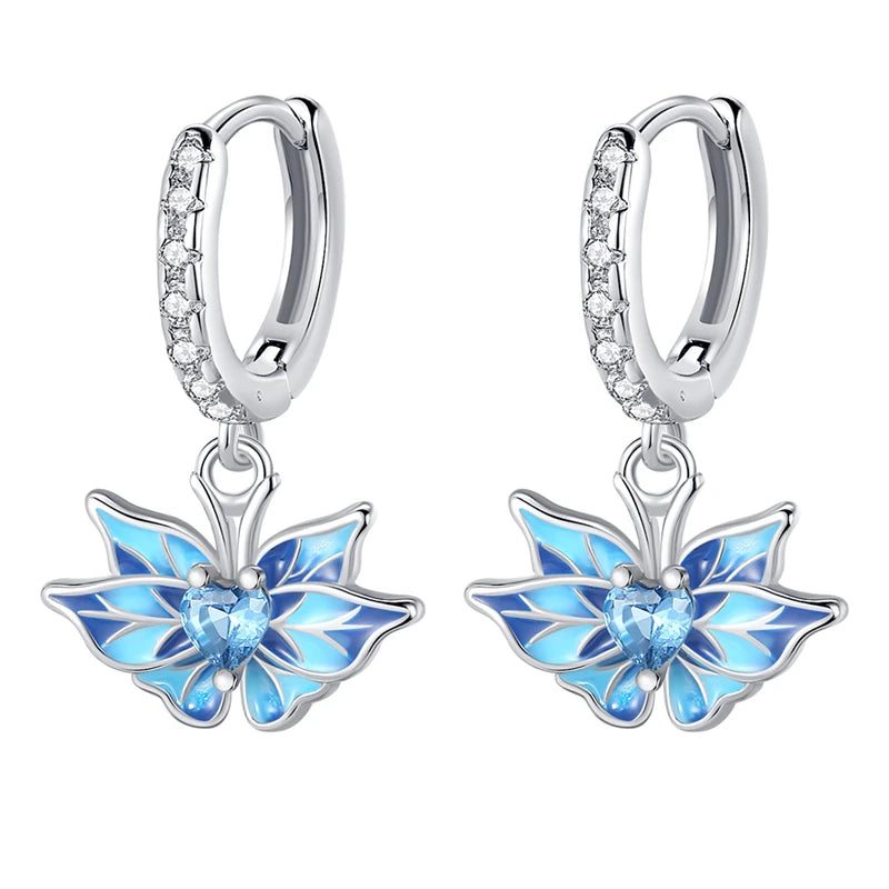 925 Sterling Silver Maple Leaf Drop Earrings Trendy Anniversary Jewellery