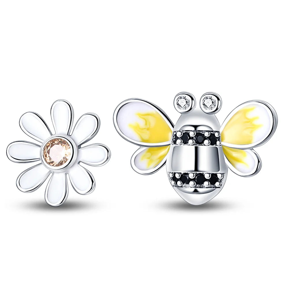 925 Sterling Silver Exquisite Dragonfly Versatile Hoop Earrings Fine Jewellery
