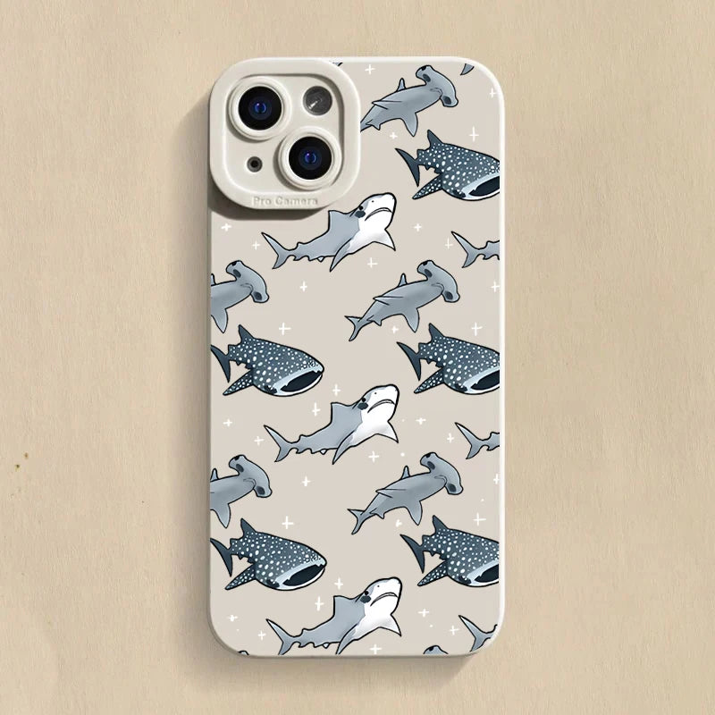 Whale Swimming Soft Case for Xiaomi Redmi Note 13 12 11 Pro 12S