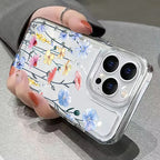 Flower Pattern Clear Case for Redmi 14C 13 12C Note 14 13 12 11 Pro Plus