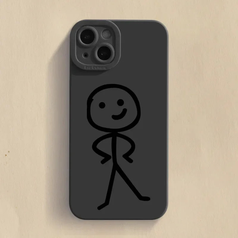 Cute Cartoon Matchman Case for Samsung S23 S22 Ultra A73 A54 A33