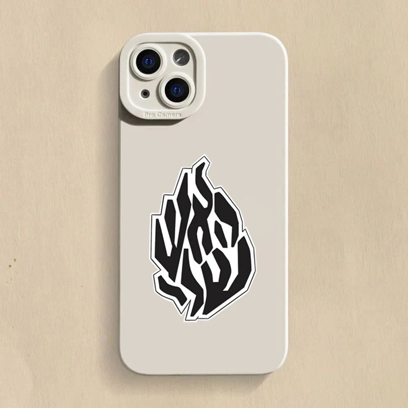 Fashion Black Flame Case for Samsung Galaxy S24 S23 Ultra A54 A34
