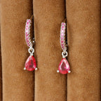 New Design Stainless Steel Small Hoop Earring Colourful Zirconia