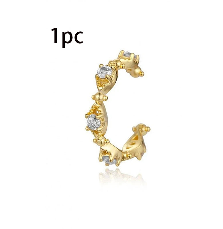 2022 New Stainless Steel Minimal Hoop Earrings Cubic Zirconia