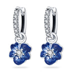 925 Sterling Silver Maple Leaf Drop Earrings Trendy Anniversary Jewellery