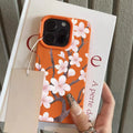 Spring Cherry Blossom Lychee Case for iPhone 17 16 15 14 Pro Max