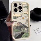Landscape Mountain Train Case for iPhone 16 15 14 13 12 11 Pro Max XR 7 8