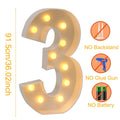 91.5cm Giant LED Light Birthday Number - 1st Birthday, Anniversary, Wedding Decor