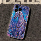 Golden Horse Diamond Print Case for Samsung Galaxy S25 S24 Ultra S23 FE A56
