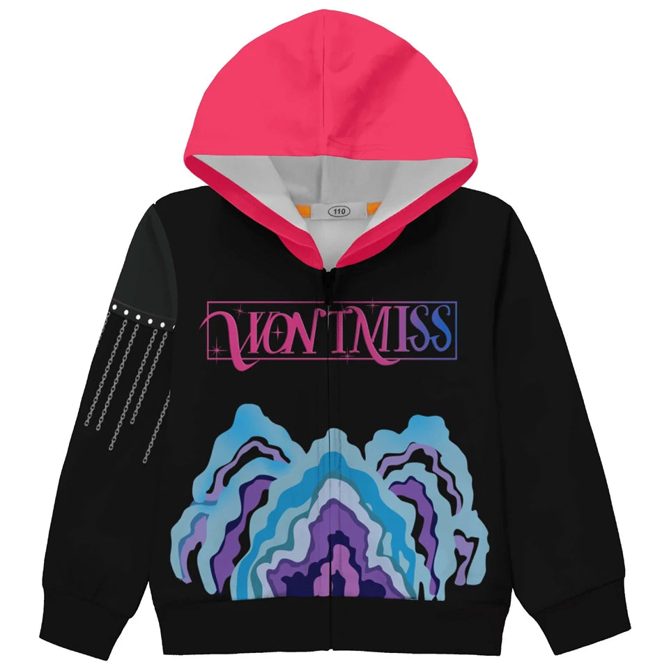 Kids Kpop Demon Hunter Hoodie and Pants Set Fashion Girls Casual Clothing