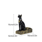 Egypt Art Anubis Wine Rack Statue Figurine Holder Animal Tabletop Office Living Room