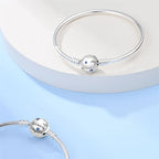 925 Sterling Silver Forever Love Peach Heart Bracelets Star Moon Airplane Earth Bracelets For Women Fit DIY Charms Party Jewelry