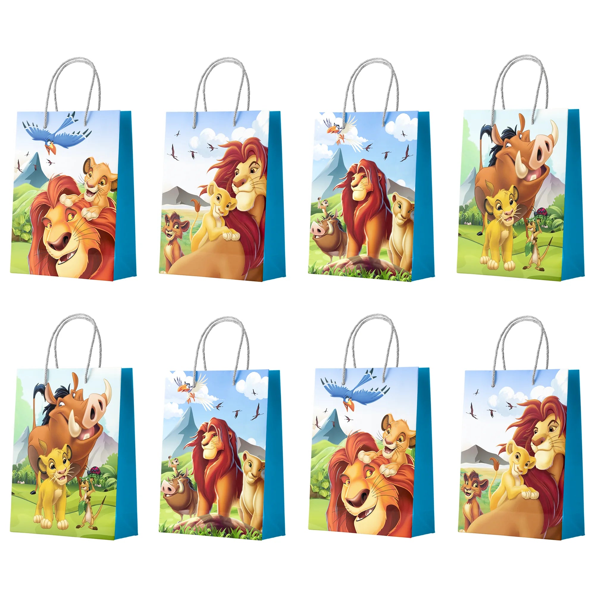 16pc Disney Lion King Party Gift Bags Simba Birthday Favor Bags - Ship from UK