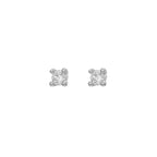 Green Zircon Tassel Chain Stainless Steel Hoop Earrings 18K Gold