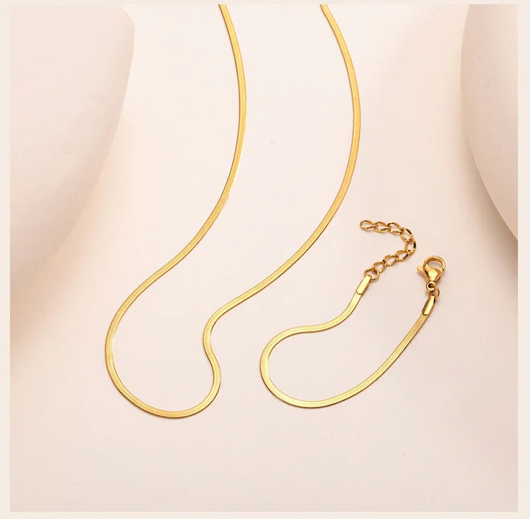 Snake Chain Bracelets for Little Girls 12cm-15cm, Hypoallergenic Non Tarnish Stainless Steel Adjustable Link