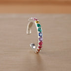 1PC Simple Metal Crystal Ear Cuff Non Piercing Fake Cartilage Clip