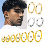 1Pairs/2Pcs Small Hoop Earrings Women Men Gold Silver Anti-allergy