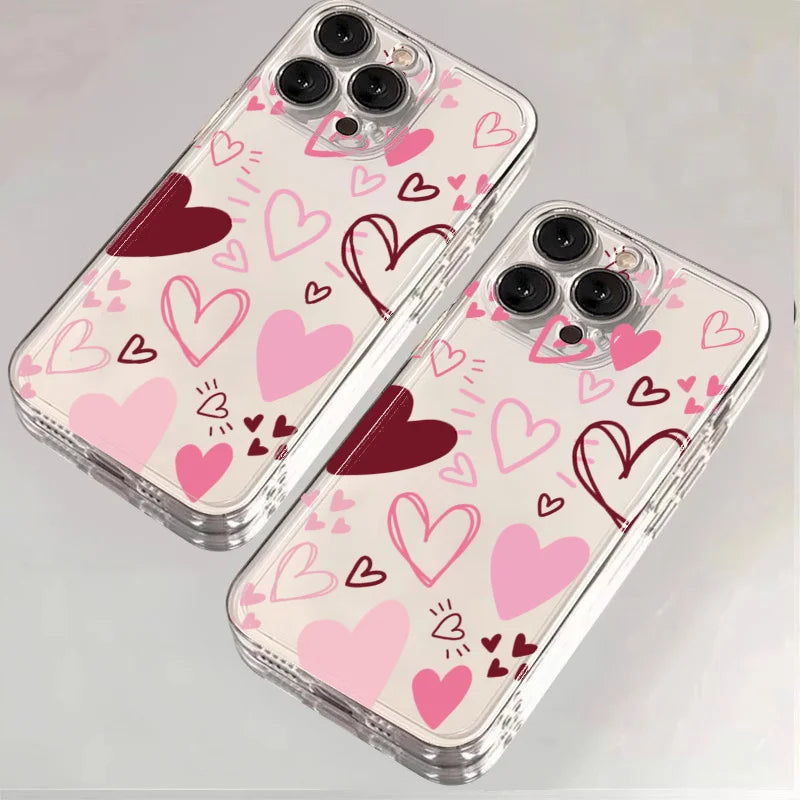 Love Heart Leaves Moon Case for Redmi Note 14 13 12 11 Pro Plus 12S 13C 14C