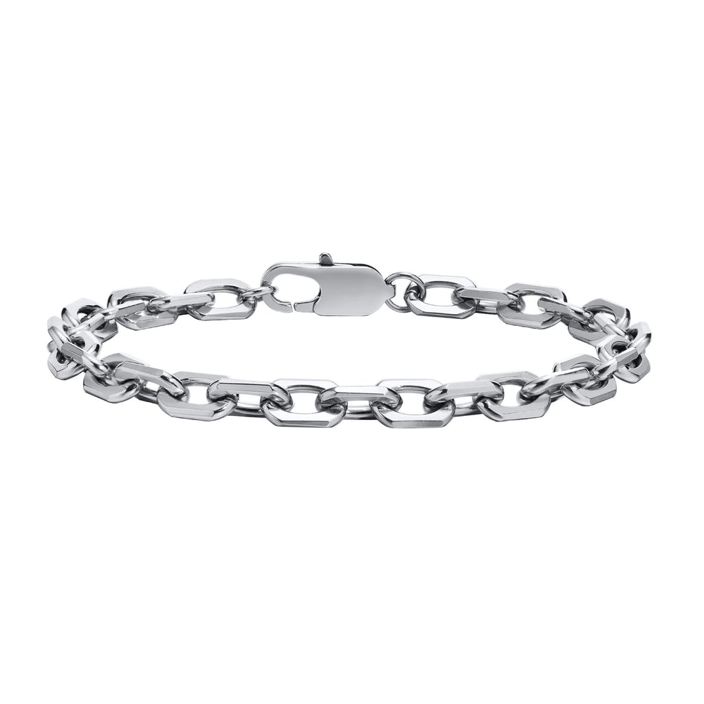 Stainless Steel Chain Bracelet for Women Men Layered Jewelry