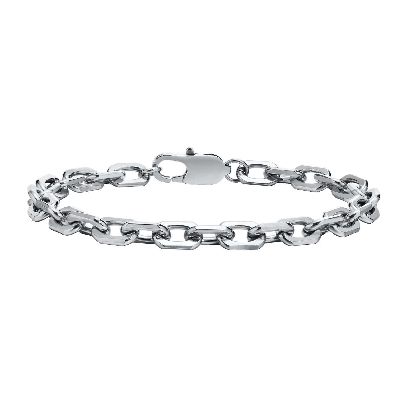 Stainless Steel Chain Bracelet for Women Men Layered Jewelry
