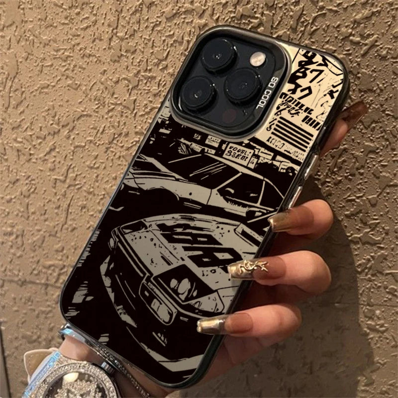 Fashionable Car Print IMD Case for Samsung S25 S24 S23 Ultra A55