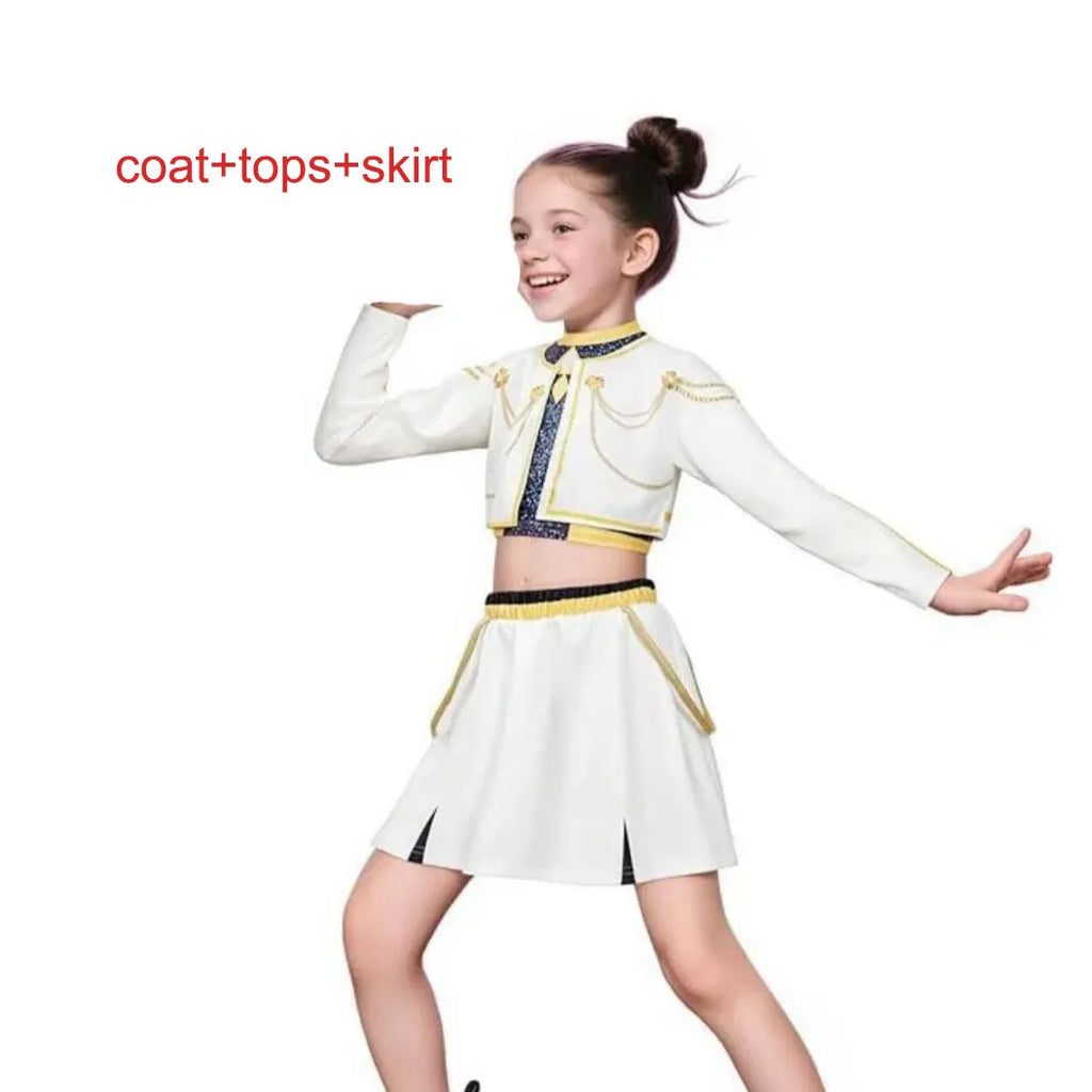 Kids Kpop Demon Hunter Cosplay Rumi Zoey Mira Suit 3D Print Costume Outfit