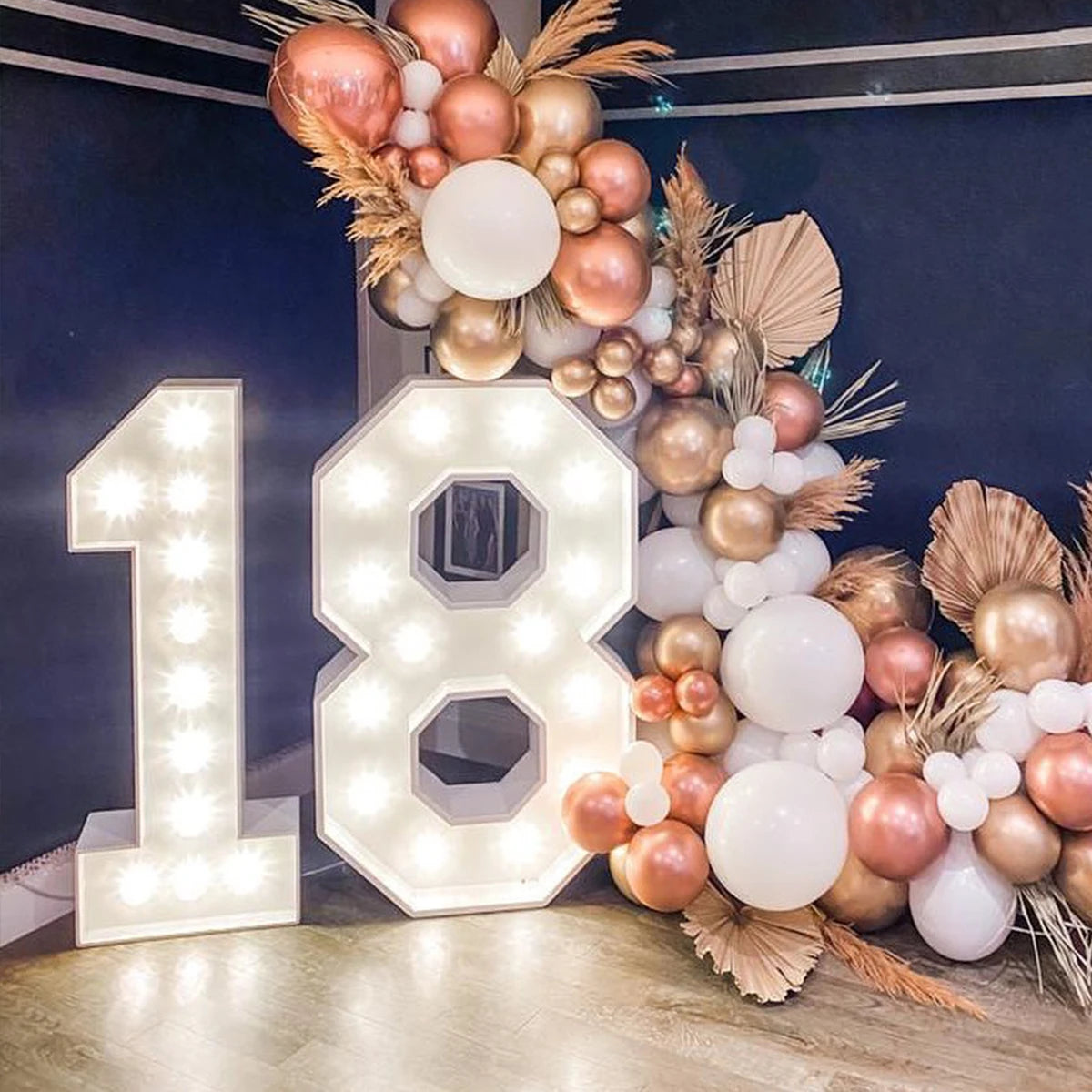 91.5cm Giant LED Light Birthday Number - 1st Birthday, Anniversary, Wedding Decor