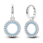 925 Sterling Silver Classic Multi Ring Drop Earrings Elegant Birthday Jewellery