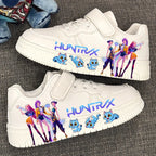 K-pop Girls Fashion White Trainers Student Anti-slip Breathable Sport Shoes