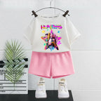 K-pop Girls Summer Casual Outfit Sleeveless Vest and Shorts 2-Piece Set