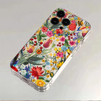 Transparent Floral Case for Redmi Note 14 13 12 11 Pro Plus 12S 11S 13C 14C