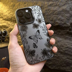 Black Butterfly Flowers IMD Case for Redmi Note 14 13 12 11 Pro