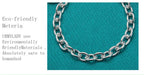 10mm Men's Geometric Chain Bracelet 925 Sterling Silver Noble Fashion Gift