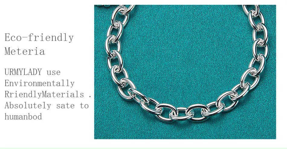 4mm Blade Chain Bracelet 8-inch 925 Sterling Silver Men Women Christmas Gift
