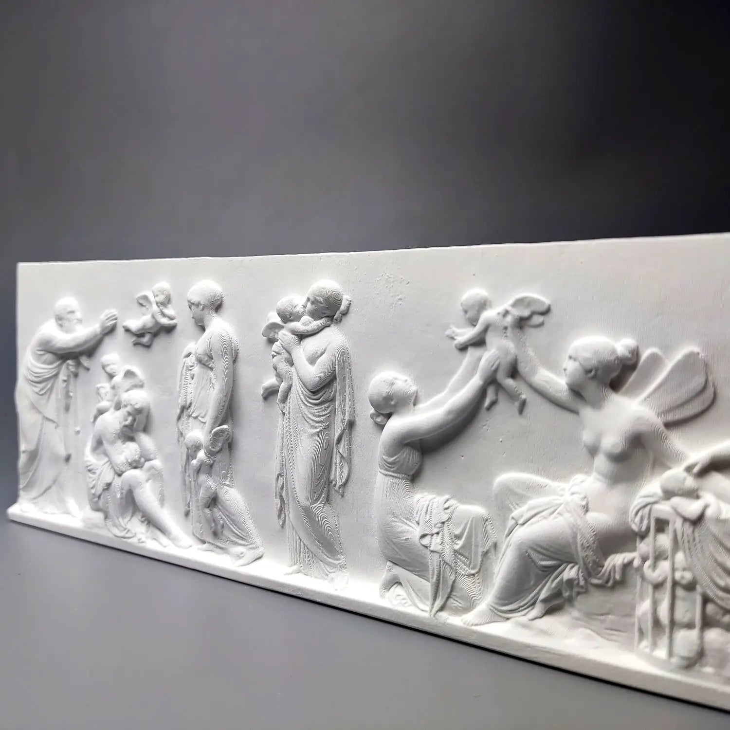 Relief Wall Decor The Ages of Love Sculpture Roman Style Plaque Office Library Decoration