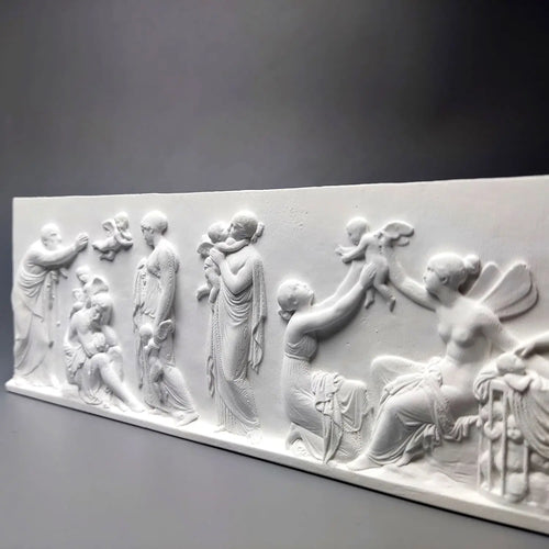 Relief Wall Decor The Ages of Love Sculpture Roman Style Plaque Office Library Decoration