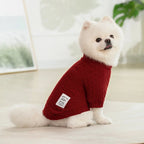 Classic Puppy Dog Knitting Sweater Winter Warm Pet Clothes for Small Dogs Cats Vest Pet Clothing Apparel French Bulldog Costume