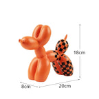 Orange Pink Balloon Dog Statues Decorative Figurines Living Room Bookshelf Office Pop