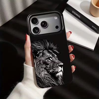 Trendy Lion Design Phone Case For iPhone 17 Air 16 15 14 13 12 11 Pro Max 7 8 Plus XS X XR 16e Soft TPU Cover Anti-Drop Feature