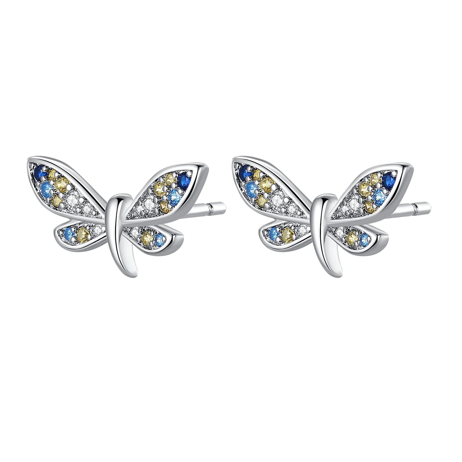 925 Sterling Silver Cute Bees Insects Stud Earrings Exquisite Birthday Gift