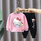 Sanrio Hello Kitty Boys and Girls Tracksuit Spring Autumn Clothing Set