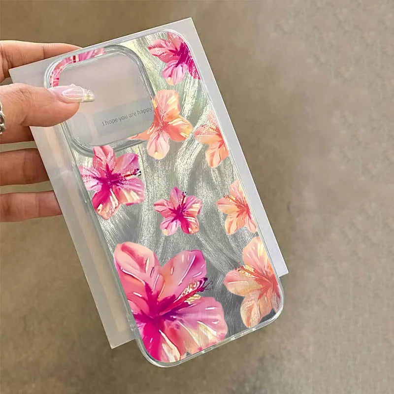 Watercolor Hibiscus Case for Samsung Galaxy A36 A16 A55 A35 S25 S24 Ultra