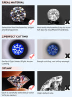 DW Luxury 0.5-2CT Moissanite Diamond Rings for Women Engagement Real 925 Sterling Silver Original Wedding Gemstone Fine Jewelry