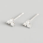2PCS Stainless Steel CZ Zircon Small Hoop Earrings Men 6mm 8mm 10mm